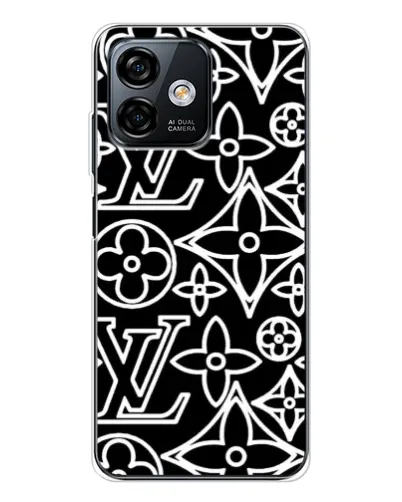 Чохол для Ulefone Note 16 Pro з картинкою «Чорно-білий візерунок LV» Чохол для Ulefone Note 16 Pro з картинкою «Чорно-білий візерунок LV»