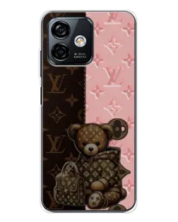 Чохол для Ulefone Note 16 Pro з картинкою «Ведмедик у стилі LV»