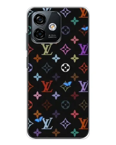 Чохол для Ulefone Note 16 Pro з картинкою «Кольорова монограма LV» Чохол для Ulefone Note 16 Pro з картинкою «Кольорова монограма LV»