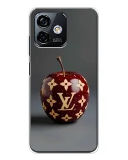 Чохол для Ulefone Note 16 Pro з картинкою «Червоне яблуко LV»