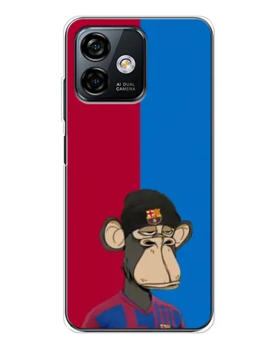 Чехол для Ulefone Note 16 Pro с картинкой «Bored Ape — фанат Барсы» Чехол для Ulefone Note 16 Pro с картинкой «Bored Ape — фанат Барсы»
