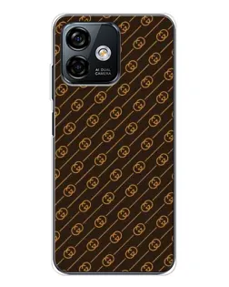 Чехол для Ulefone Note 16 Pro с картинкой «Gucci — золотые диагонали» Чехол для Ulefone Note 16 Pro с картинкой «Gucci — золотые диагонали»