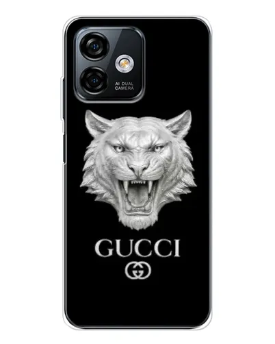 Чехол для Ulefone Note 16 Pro с картинкой «Gucci — серебряный лев» Чехол для Ulefone Note 16 Pro с картинкой «Gucci — серебряный лев»