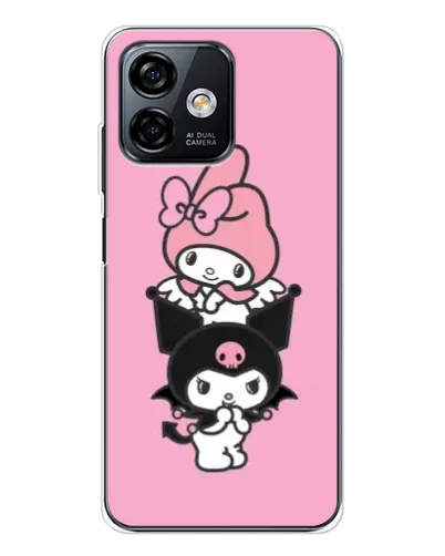 Чехол для Ulefone Note 16 Pro с картинкой «My Melody и Kuromi» Чехол для Ulefone Note 16 Pro с картинкой «My Melody и Kuromi»
