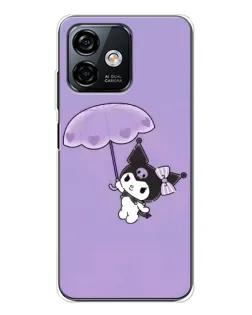 Чехол для Ulefone Note 16 Pro с картинкой «Kuromi с зонтиком»