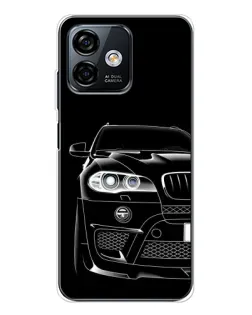 Чохол для Ulefone Note 16 Pro з картинкою «Темний силует BMW»