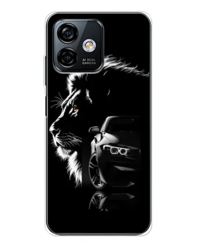 Чехол для Ulefone Note 16 Pro с картинкой «BMW и лев»