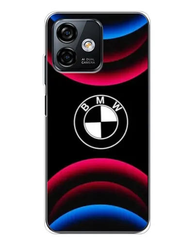 Чехол для Ulefone Note 16 Pro с картинкой «Логотип BMW и неоновые дуги»