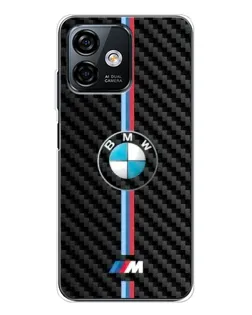 Чохол для Ulefone Note 16 Pro з картинкою «Емблема BMW та карбон»