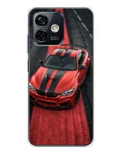 Чохол для Ulefone Note 16 Pro з картинкою «BMW на червоній доріжці»