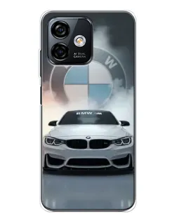 Чохол для Ulefone Note 16 Pro з картинкою «BMW в білому диму»