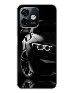 Чохол для Ulefone Note 16 Pro з картинкою «Чорна BMW — профіль»