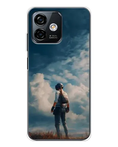 Чохол для Ulefone Note 16 Pro з картинкою «Герой PUBG на скелі»