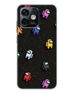 Чохол для Ulefone Note 16 Pro з картинкою «Космічний патерн Among Us»