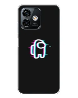 Чохол для Ulefone Note 16 Pro з картинкою «Among Us неон»