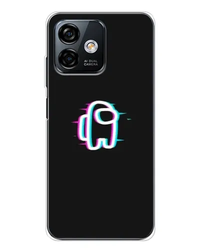 Чохол для Ulefone Note 16 Pro з картинкою «Among Us неон»