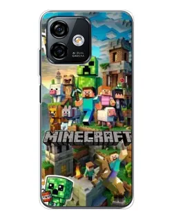 Чохол для Ulefone Note 16 Pro з картинкою «Замок Minecraft»
