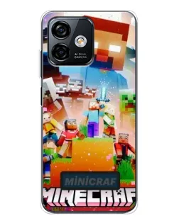 Чохол для Ulefone Note 16 Pro з картинкою «Minecraft герої гри»