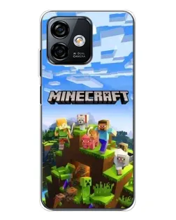 Чохол для Ulefone Note 16 Pro з картинкою «Minecraft класичний світ»