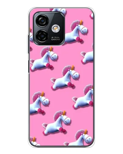 Чехол для Ulefone Note 16 Pro с картинкой «Единороги на розовом»
