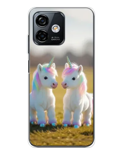 Чехол для Ulefone Note 16 Pro с картинкой «Пара единорогов»