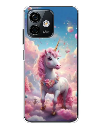 Чехол для Ulefone Note 16 Pro с картинкой «Единорог среди облаков»