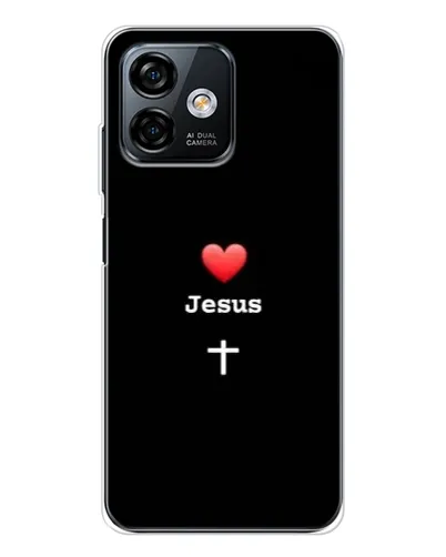 Чохол для Ulefone Note 16 Pro з картинкою «Серце - Jesus»