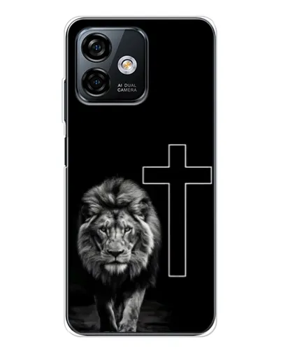 Чохол для Ulefone Note 16 Pro з картинкою «Лев та Хрест»