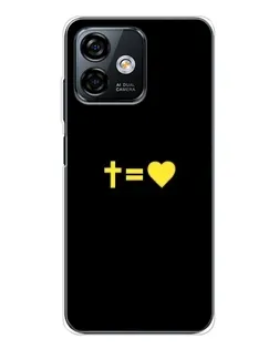 Чохол для Ulefone Note 16 Pro з картинкою «Серце та Хрест»