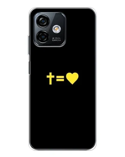 Чохол для Ulefone Note 16 Pro з картинкою «Серце та Хрест»