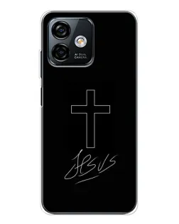 Чехол для Ulefone Note 16 Pro с картинкой «Графический крест Jesus» Чехол для Ulefone Note 16 Pro с картинкой «Графический крест Jesus»