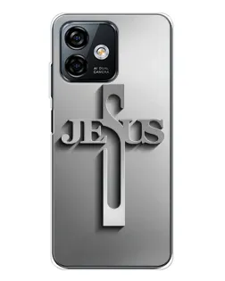 Чехол для Ulefone Note 16 Pro с картинкой «Металлический крест Jesus» Чехол для Ulefone Note 16 Pro с картинкой «Металлический крест Jesus»