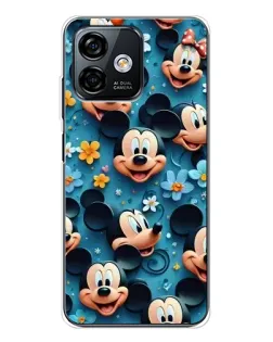 Чехол для Ulefone Note 16 Pro с картинкой «Паттерн Микки и Минни»