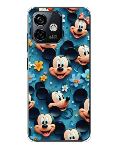 Чехол для Ulefone Note 16 Pro с картинкой «Паттерн Микки и Минни»