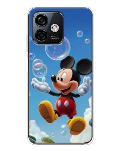 Чехол для Ulefone Note 16 Pro с картинкой «Mickey и мыльные пузыри»