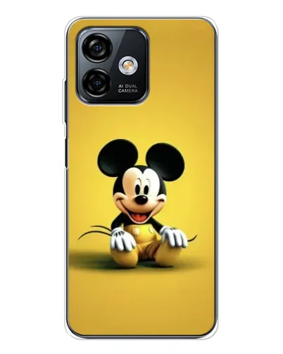 Чехол для Ulefone Note 16 Pro с картинкой «Микки на желтом»