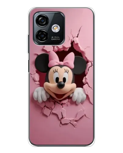Чехол для Ulefone Note 16 Pro с картинкой «Минни сквозь стену»