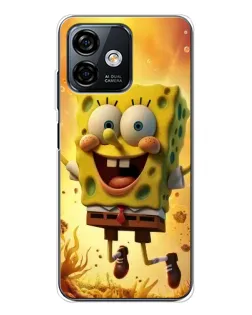 Чехол для Ulefone Note 16 Pro с картинкой «Губка Боб прыгает» Чехол для Ulefone Note 16 Pro с картинкой «Губка Боб прыгает»