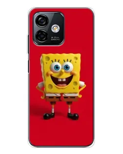 Чехол для Ulefone Note 16 Pro с картинкой «Спанч Боб на красном» Чехол для Ulefone Note 16 Pro с картинкой «Спанч Боб на красном»