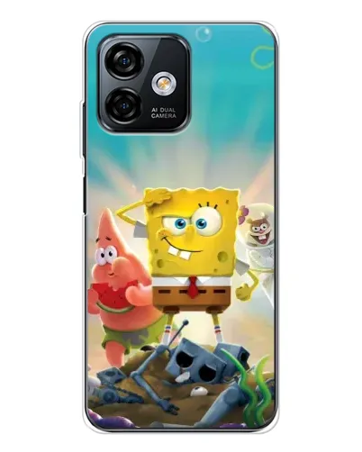 Чехол для Ulefone Note 16 Pro с картинкой «Спанч Боб победитель»