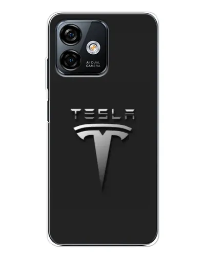Чохол для Ulefone Note 16 Pro з картинкою «Сталевий логотип Tesla»