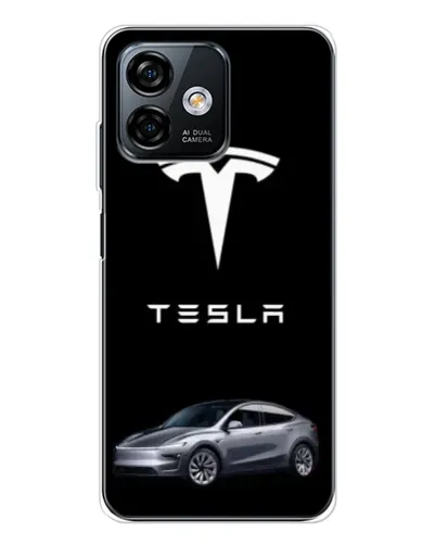 Чохол для Ulefone Note 16 Pro з картинкою «Tesla Model Y»