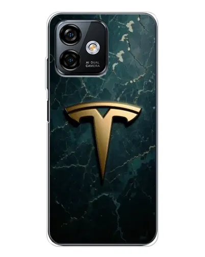 Чохол для Ulefone Note 16 Pro з картинкою «Мармурова Tesla Gold»