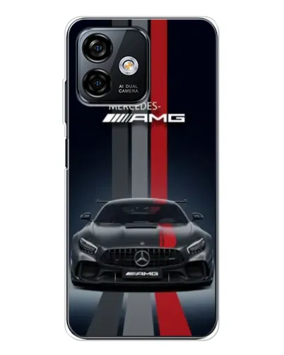 Чохол для Ulefone Note 16 Pro з картинкою «Mercedes — білий карбон»
