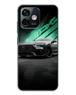 Чохол для Ulefone Note 16 Pro з картинкою «Темний Mercedes AMG»
