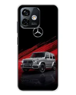 Чохол для Ulefone Note 16 Pro з картинкою «Mercedes G-Class червоний»