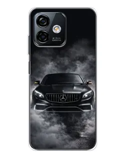 Чохол для Ulefone Note 16 Pro з картинкою «Mercedes у диму»