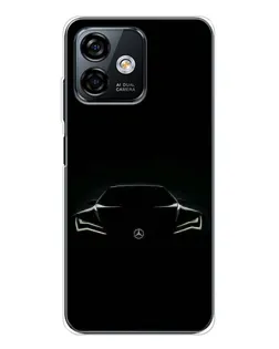 Чехол для Ulefone Note 16 Pro с картинкой «Mercedes — силуэт авто»