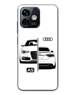 Чохол для Ulefone Note 16 Pro з картинкою «Audi — контрастний дизайн»