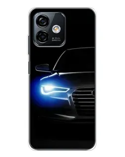 Чохол для Ulefone Note 16 Pro з картинкою «Неоновий погляд Audi»